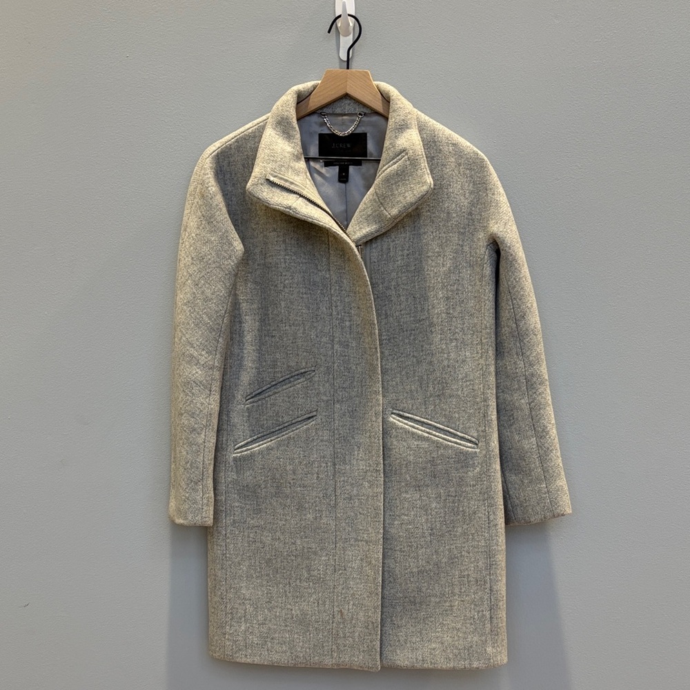 J. Crew Gray Wool Car Coat